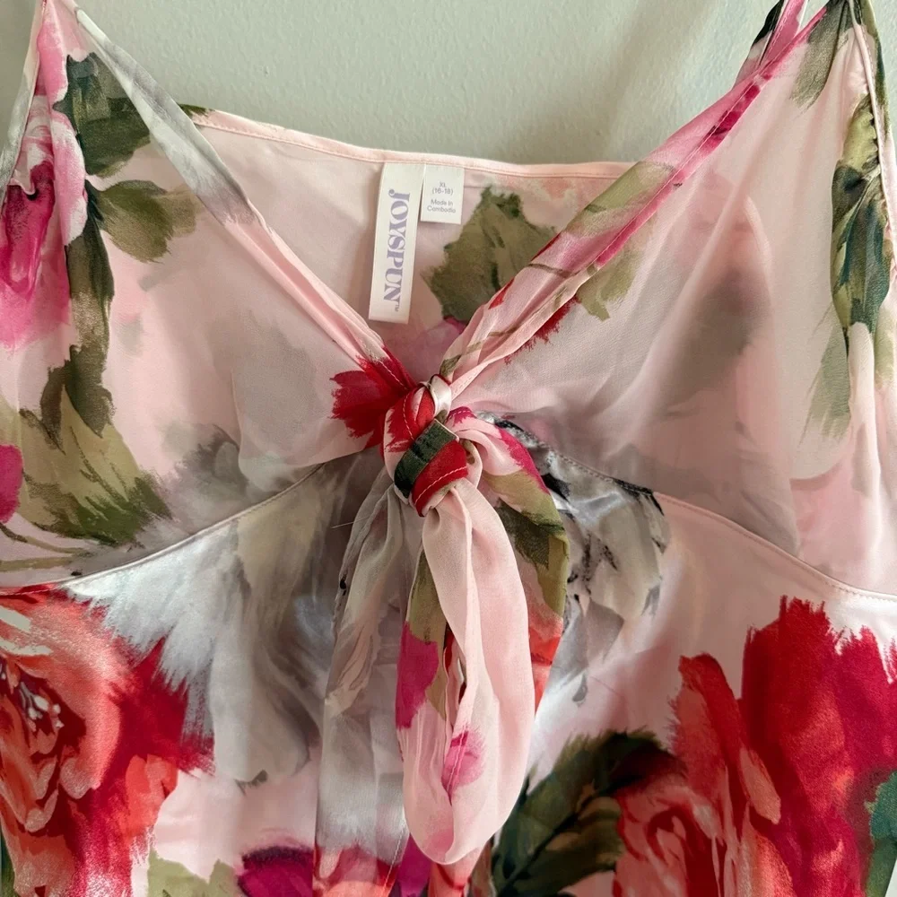 Floral Pink Camisole/Shorts Set
